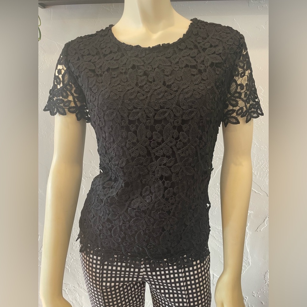 New Catherine Malandrino lace top size M